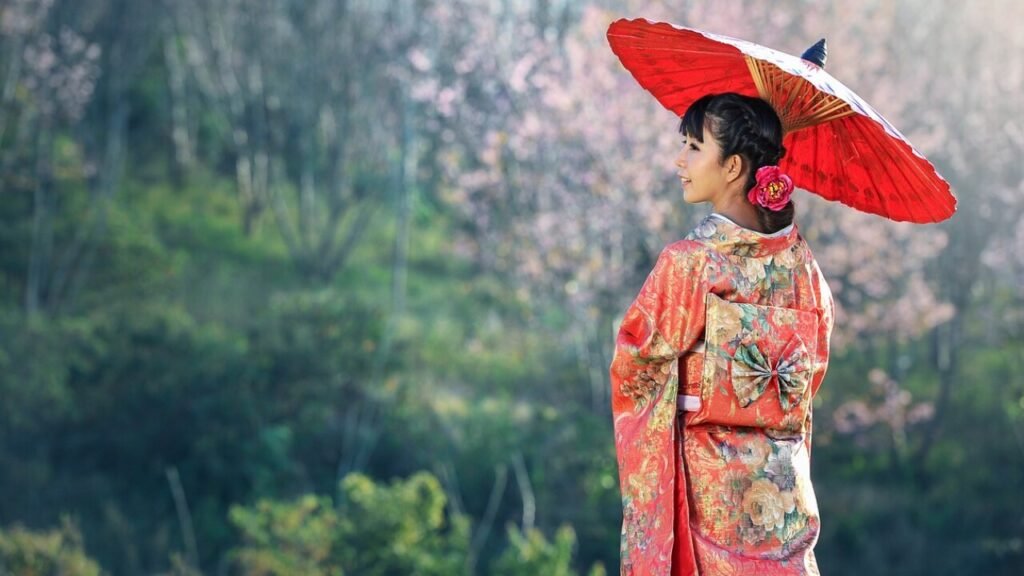 Download gratis kimono kjole mønster